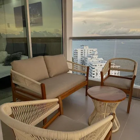 Apartamento En Palmetto Sunset Frente Al Mar Piso 20 Cartagena